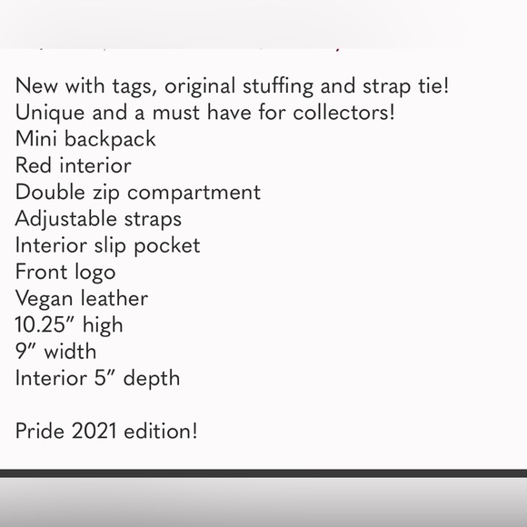 Loungefly Disney Pride Rainbow Backpack LGBTQ+ - Picture 9 of 9